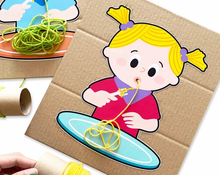 Забавная  пряжа для спагетти